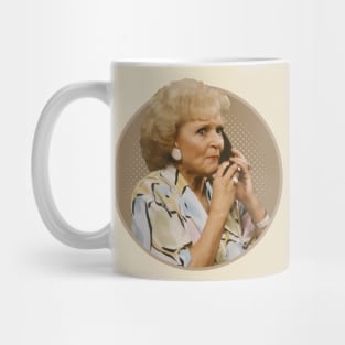 Betty white On Phone Mug